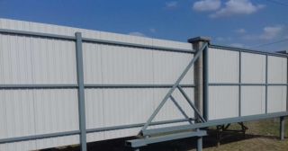 Купить откатные ворота на сваях Лесозаводск, цена от 2838 руб.